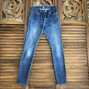 7 For All Mankind Dark Wash High-Waist Skinny Jeans - Genevieve 27